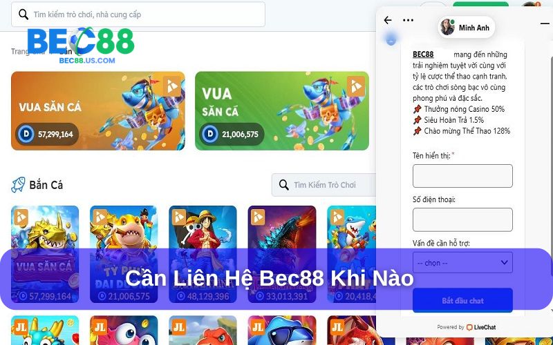 Liên hệ Bec88 giải quyết đa dạng vấn đề gặp phải Liên hệ Bec88 giải quyết đa dạng vấn đề gặp phải