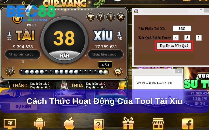 3 Tool Tài Xỉu Được Người Chơi Đánh Giá Cao Nhất 2 Cách thức hoạt động của các loại tool hỗ trợ tài xỉu