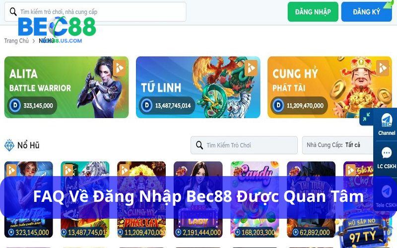 Câu hỏi về đăng nhập Bec88 được quan tâm hiện nay