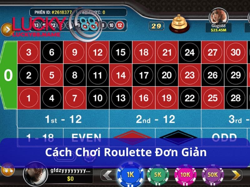 Cách chơi Roulette chi tiết và dễ hiểu